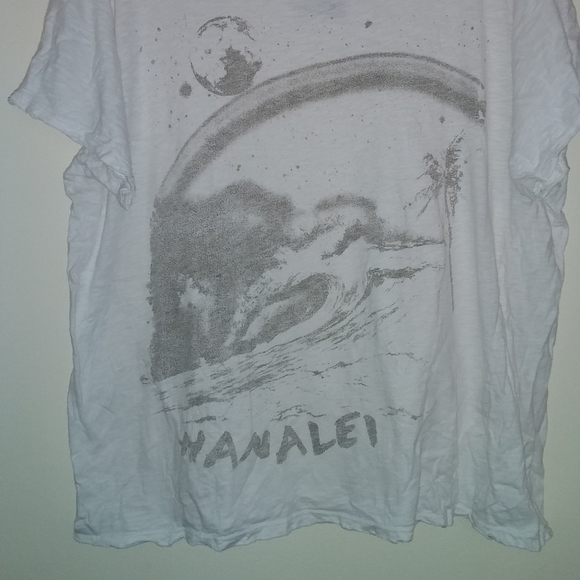Magnolia Pearl Hanalei T True new boyfriend white t-shirt top one size t… - Picture 7 of 16